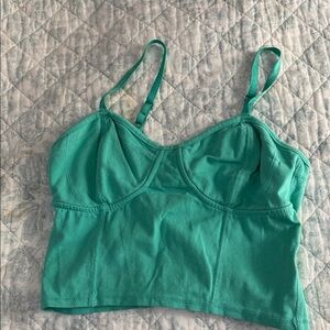 Charlotte Russe Teal Crop Top